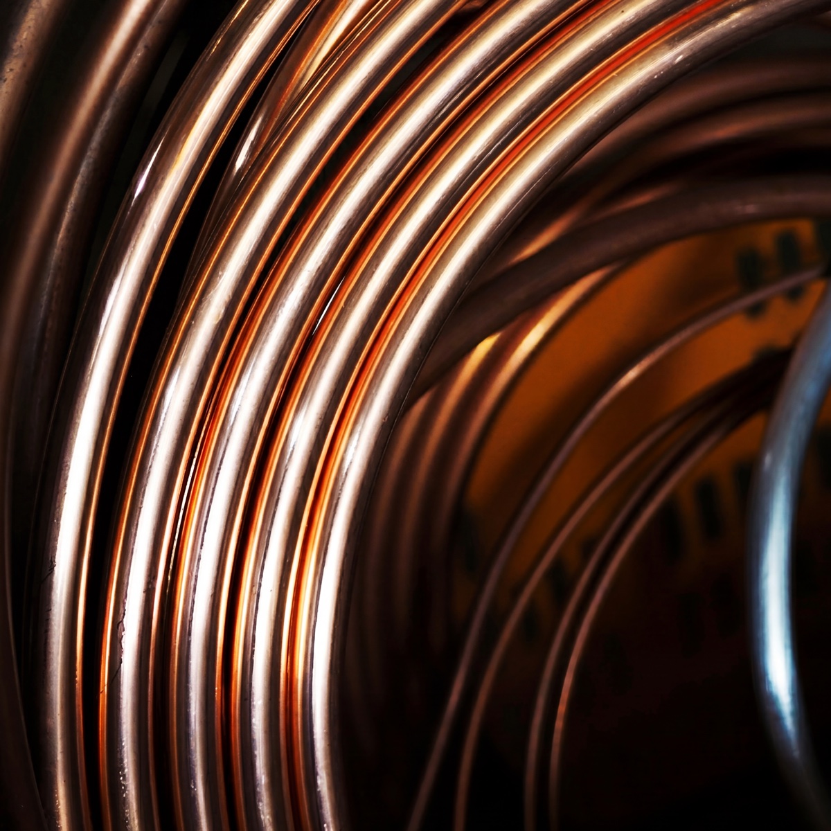 A coil of VOLKIN copper electrical wire